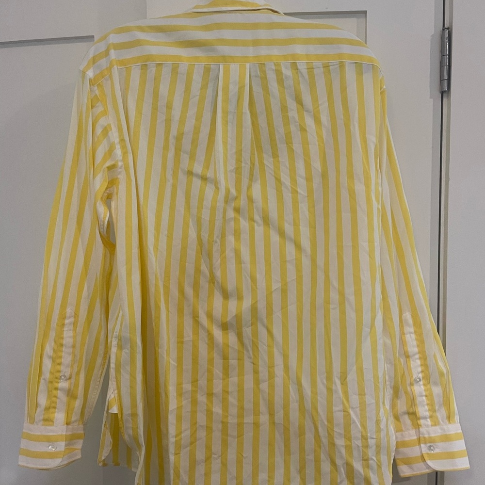 Polo Ralph Lauren Yellow and White Striped Shirt - Picture 3 of 3